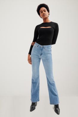 Flare jeans - cintura alta