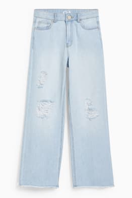 Wide leg jeans