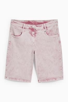 Denim Bermuda shorts - mid-rise waist