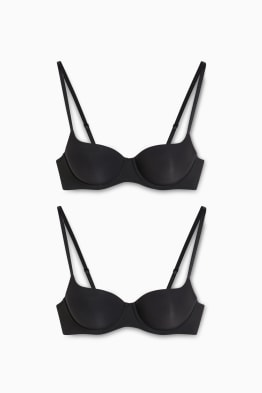 Confezione da 2 - reggiseno con ferretti - FULL COVERAGE - imbottito