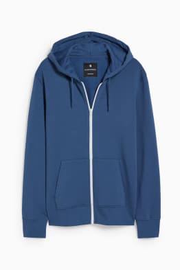 Zip-through sweatshirt with hood