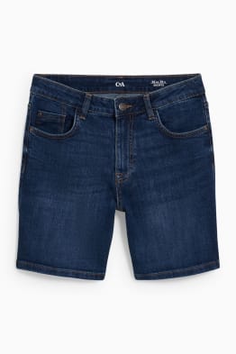 Denim shorts - mid-rise waist