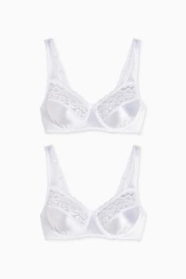 Confezione da 2 - reggiseno con ferretti - LYCRA®