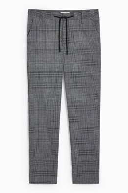 Stoffhose - Tapered Fit - kariert