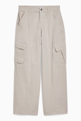 CLOCKHOUSE - cloth trousers - high waist - straight fit