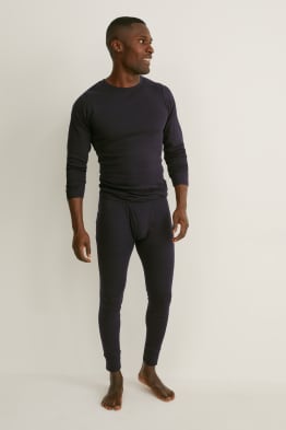 Set van 2 - lange onderbroek - fijnrib