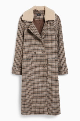 Large hotsell check coat