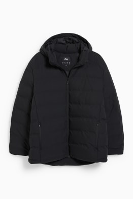 Quilted jacket with hood