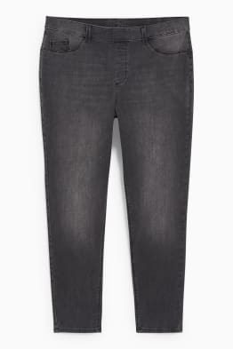 Jegging jeans - mid waist - skinny fit - efecto push-up