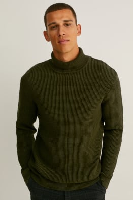 Polo neck jumper