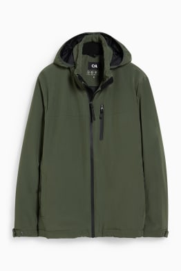 Outdoor jacket with hood - water-repellent