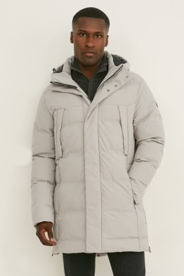 Quilted jacket with hood