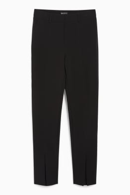 Plátěné kalhoty - mid waist - slim fit