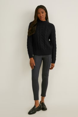 Pantalon en jersey - slim fit - à motif