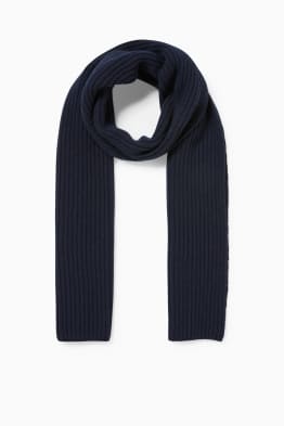 Scarf with wool and cashmere