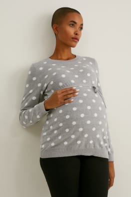 Těhotenský svetr - puntíkovaný