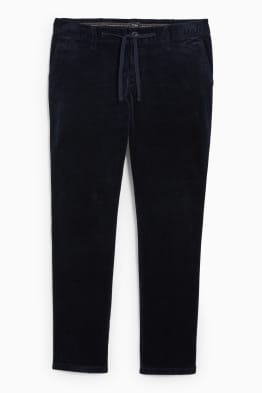 Corduroy trousers - tapered fit - Flex - LYCRA®