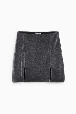CLOCKHOUSE - minifalda - brillos 