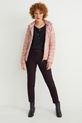 Stoffhose - Mid Waist - Slim Fit