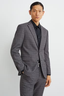 Veste de costume - slim fit - LYCRA® - à carreaux