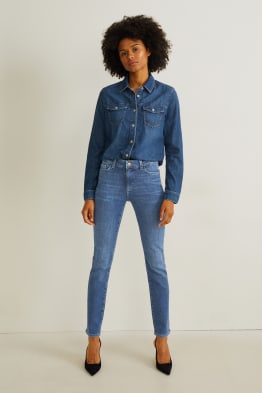 Skinny jean - mid waist - jean chaud - LYCRA®