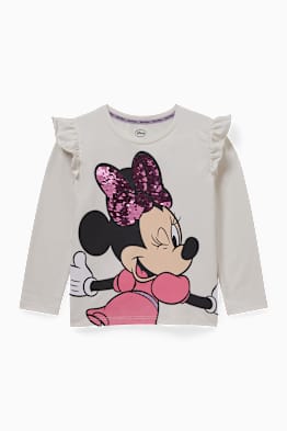 Minnie Maus - Langarmshirt - Glanz-Effekt