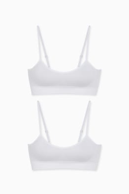 Lot de 2 - brassières - sans coutures - LYCRA®