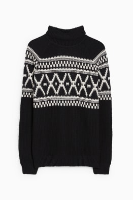 Polo neck jumper