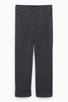 Trousers - high waist - tapered fit