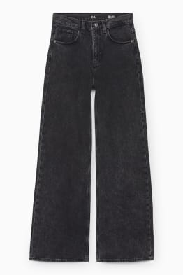 Loose fit jeans - high waist - LYCRA® 