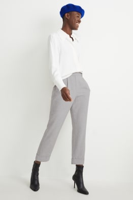 Cloth trousers - high waist - wide leg