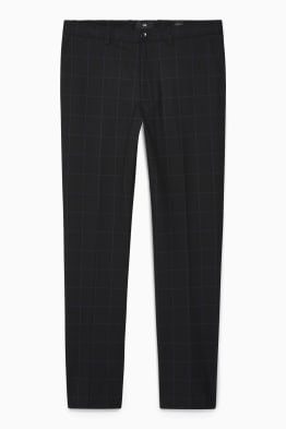 Mix-and-match trousers - slim fit - stretch - check