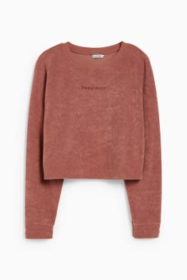CLOCKHOUSE - kort badstof sweatshirt