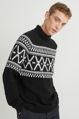 Polo neck jumper