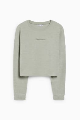 CLOCKHOUSE - Crop Frottee-Sweatshirt