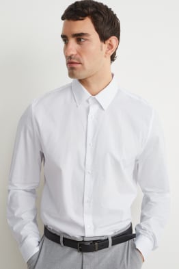 Camisa formal - slim fit - mànigues extrallargues - planxat fàcil