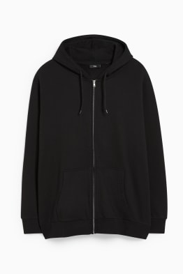 Zip-through sweatshirt with hood