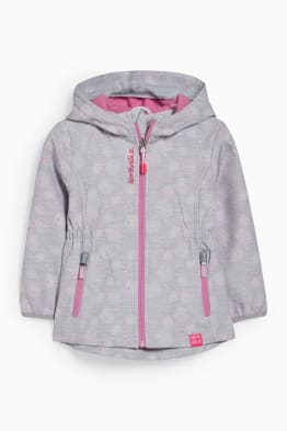 Veste softshell à capuche - à motif