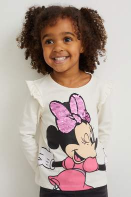 Minnie Maus - Langarmshirt - Glanz-Effekt