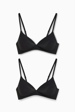 Confezione da 2 - reggiseno senza ferretti - imbottito - LYCRA®