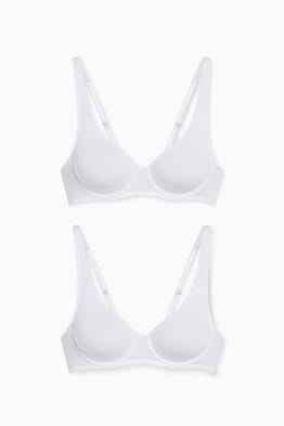 Confezione da 2 - reggiseno con ferretti - LYCRA®