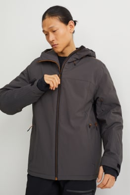 Ski jacket with hood