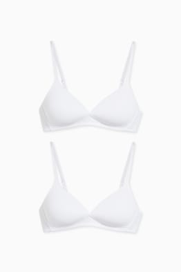 Confezione da 2 - reggiseno senza ferretti - imbottito - LYCRA®