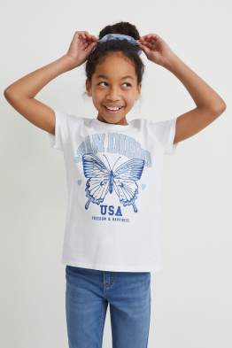 Set - Kurzarmshirt und Scrunchie - 2 teilig