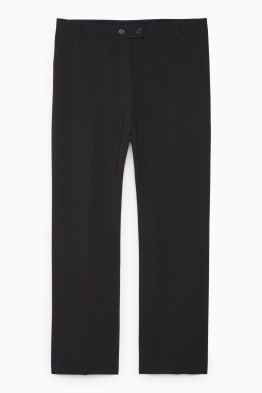 Cloth trousers - mid-rise waist - straight fit