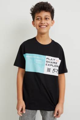 Kurzarmshirt - Augmented-Reality-Motiv