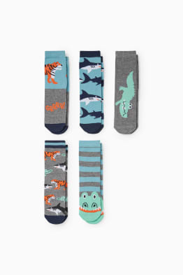 Multipack 5er - Tiere - Socken mit Motiv
