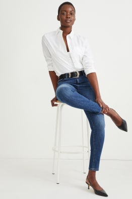 Skinny jeans - mid-rise waist - LYCRA®