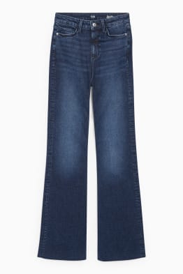 Flared Jeans - High Waist - LYCRA®
