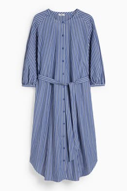 Shirt dress - striped